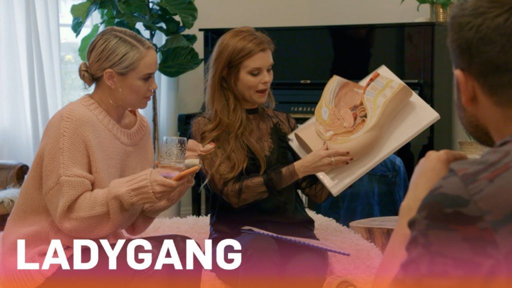 Becca Tobin & Joanna Garcia Quiz Husbands on Female Body Parts | LadyGang | E! 1