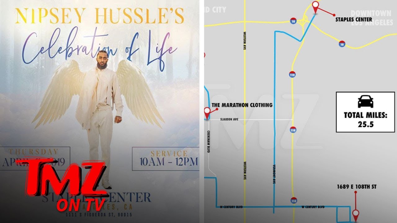 Nipsey Hussle Memorial To Be Held at L A 's Staples Center | TMZ TV 3