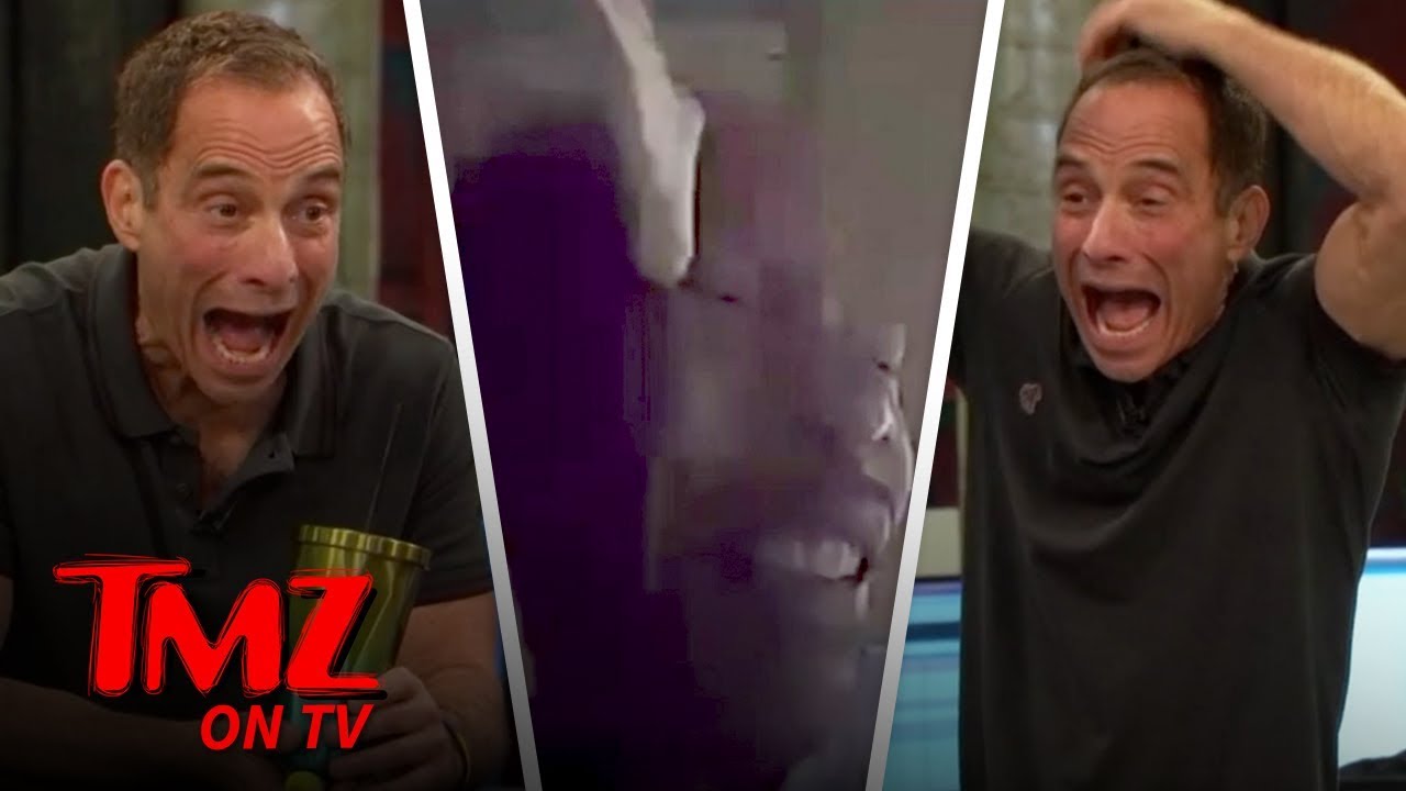 Snake Attacks Unsuspecting Man's Face! | TMZ TV