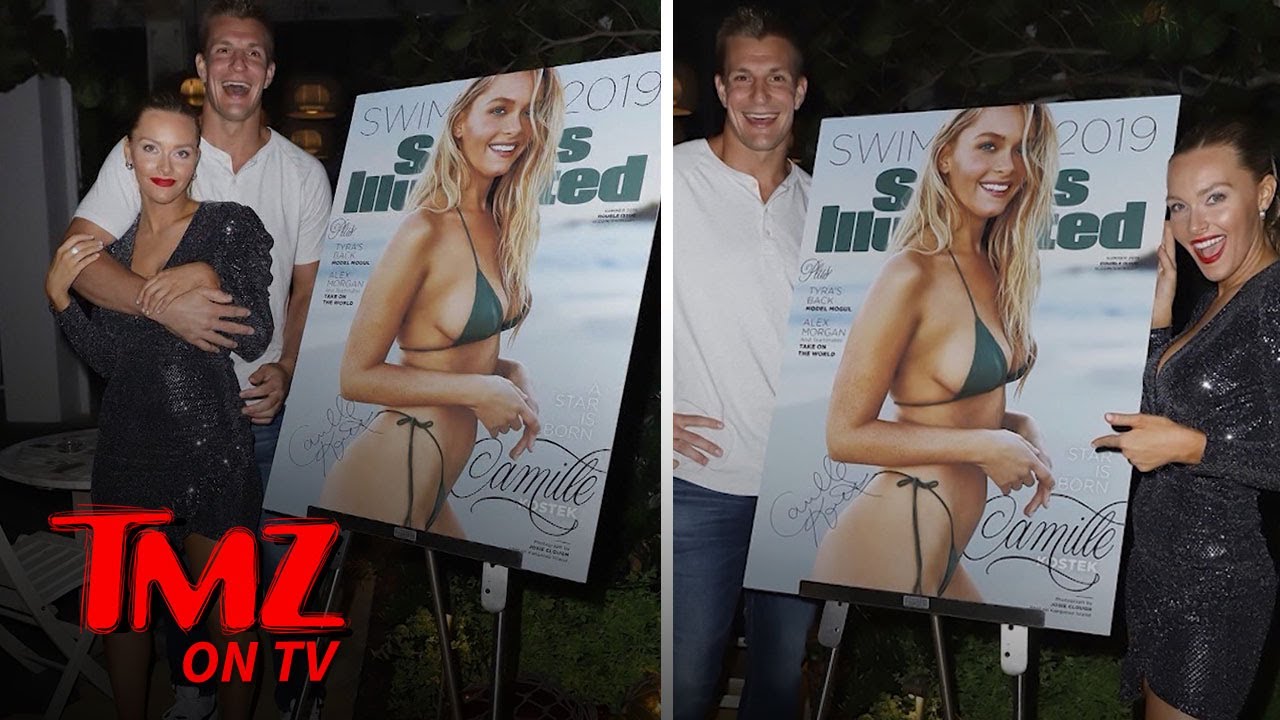 Rob Gronkowski Squats With His Supermodel GF Around His Neck | TMZ TV