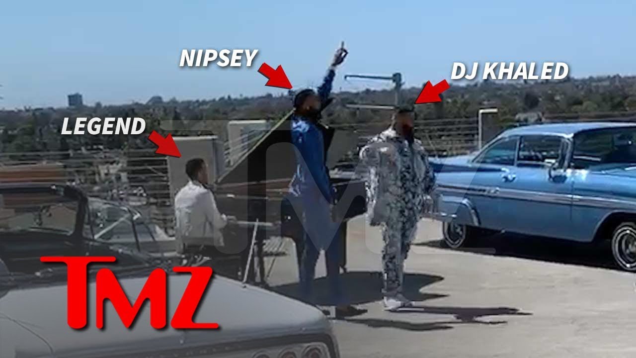 First Look at Nipsey Hussle's Last Music Video with DJ Khaled, John Legend | TMZ 3