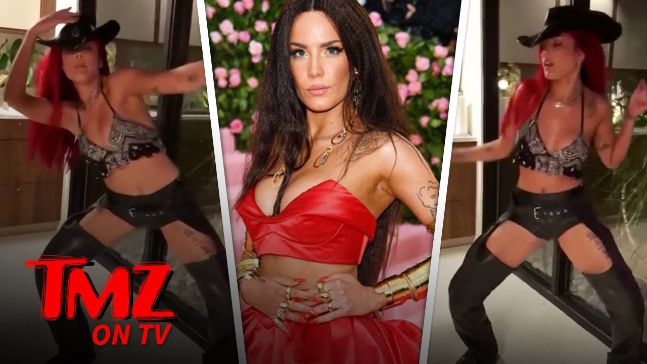 Halsey Twerks in Assless Chaps to Lil Nas X's 'Old Town Road' | TMZ TV 5