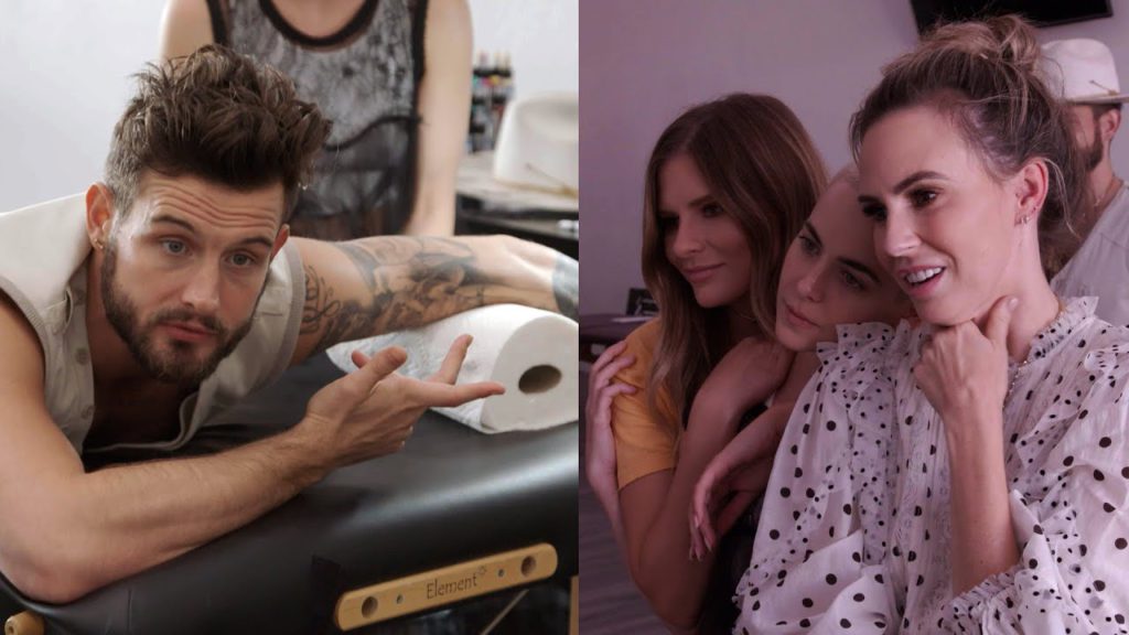 Nico Tortorella Schools "LadyGang" Stars on Tattoos & Polyamory | LadyGang| E! 1