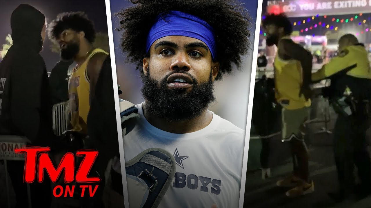 NFL Star Ezekiel Elliott Handcuffed at EDC Vegas After Altercation | TMZ TV