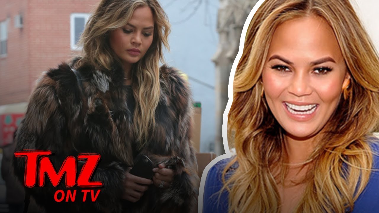 Chrissy Teigen Heckled By Fur Protester! | TMZ TV 5