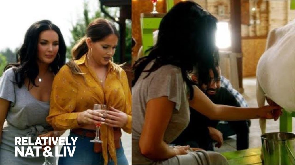 Olivia Pierson's Goat Milking Experience Goes Sour! | Relatively Nat & Liv | E! 1