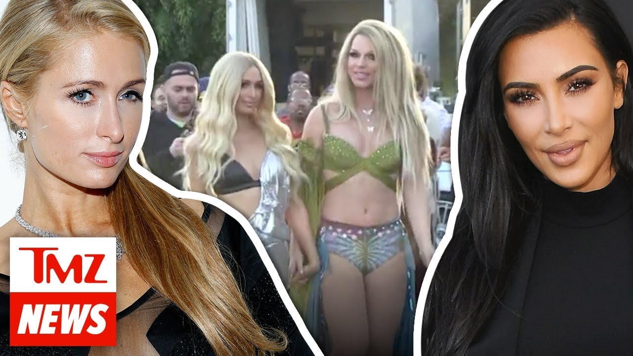 Former BFF Kim Kardashian On Set for Paris Hilton's New Music Vid | TMZ NEWSROOM TODAY