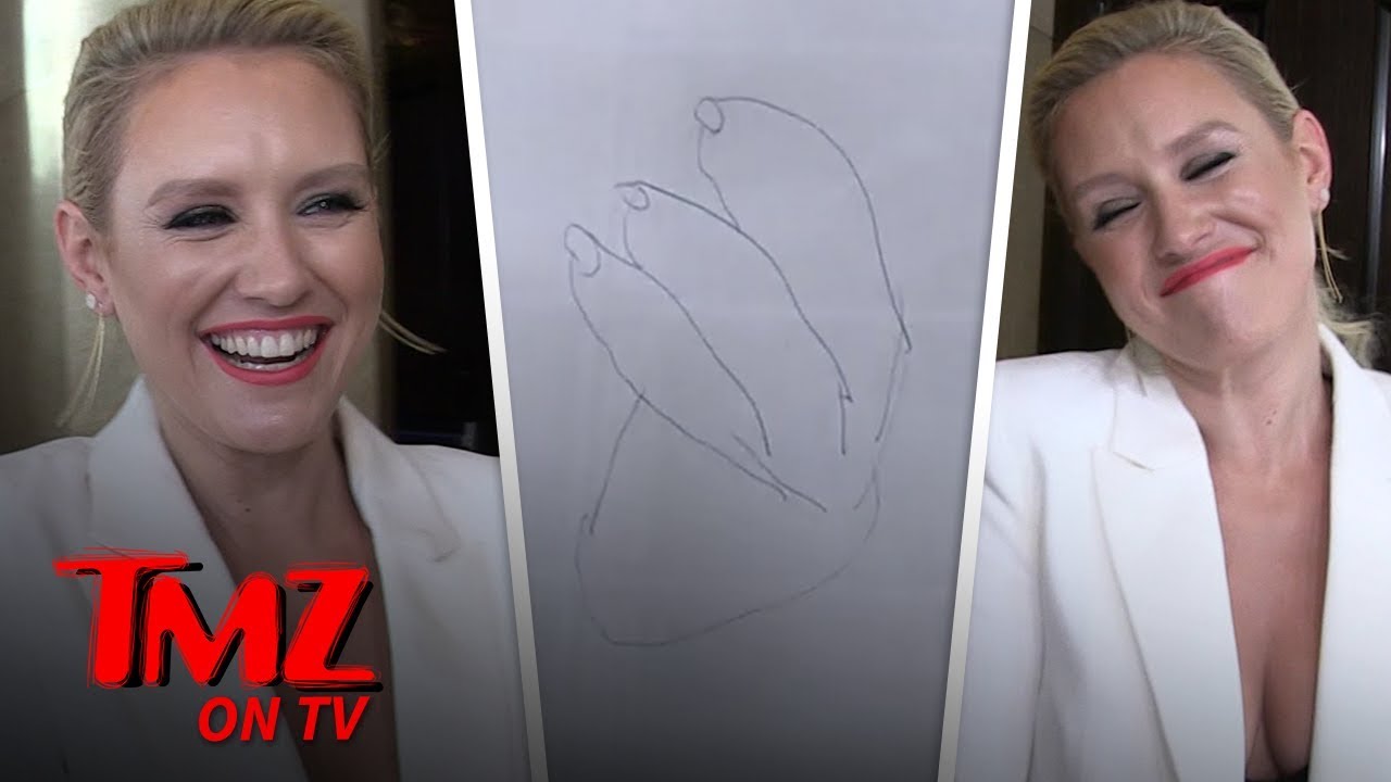 Nicky Whelan Tries Drawing 'The Hand' | TMZ TV 2