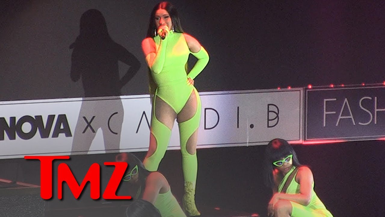 Cardi B's Booty Poppin' Performance Steals New Fashion Line Show | TMZ 4