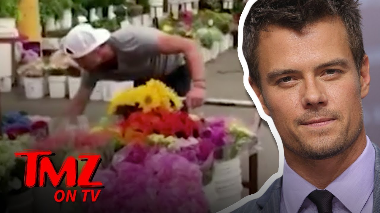 Josh Duhamel Suprises The TMZ Tour Bus With Flowers | TMZ TV