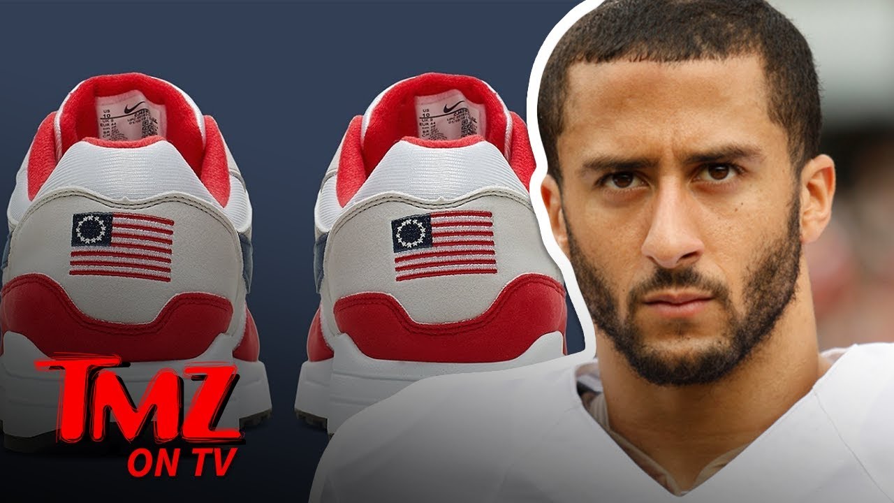 Colin Kaepernick Stopped Nike's Betsy Ross Shoes From Being Released | TMZ TV 1 Colin Kaepernick Stopped Nike's Betsy Ross Shoes From Being Released | TMZ TV 1