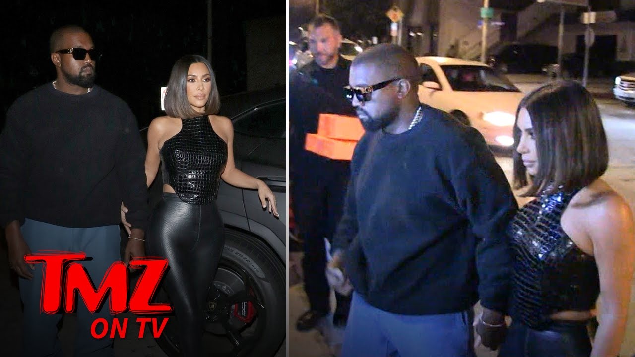 Kim & Kanye Hit The Town Looking Better Than Ever | TMZ TV 1